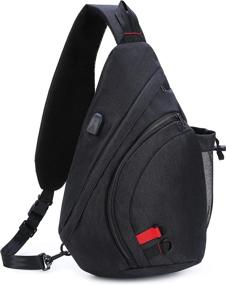 img 4 attached to 🎒 AmHoo Backpack Crossbody Shoulder Daypack: Versatile and Stylish Travel Companion