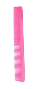 img 1 attached to 🔍 Krest Cleopatra 7 Inch Barber Cutting Comb: Flat Back Styler Comb, Neon Pink Color, Numbered Ruler, 6-Pack