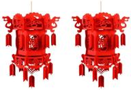 🏮 chinese festival 3d puzzle lantern set: lucky red fu & celebration lantern duo (2 lanterns) логотип