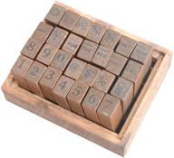 📦 yansanido 28pcs/set wooden box rubber stamp - multipurpose number week weather stamp set (7mm wood stamps) logo