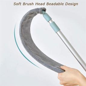 img 3 attached to 🧹 2-Pack Gap Cleaning Brush: Extendable, Retractable & Washable Dusters for Under Appliance Cleaning - Ideal for Home, Bedroom & Kitchen