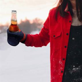 img 1 attached to 🧤 Suzy Beverage Insulating Glove: Keep Your Drink Cold & Your Hand Warm with the Beer Mitt Knit