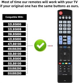 img 2 attached to Gvirtue AKB73756567 Remote Control - Compatible Replacement for LG 32LB5800, 32LB580B-UG, 39LB5800, 42LB5800-UG, 47LB5800, 47LB6100UG, 49UB8200, 50LB6100, 55LB5800-UG, 55LB6100, 55UB8200-UH, 55UB9200