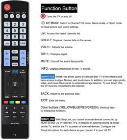 img 3 attached to Gvirtue AKB73756567 Remote Control - Compatible Replacement for LG 32LB5800, 32LB580B-UG, 39LB5800, 42LB5800-UG, 47LB5800, 47LB6100UG, 49UB8200, 50LB6100, 55LB5800-UG, 55LB6100, 55UB8200-UH, 55UB9200