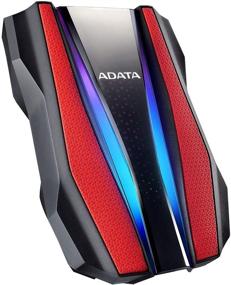 img 3 attached to 💦 AHD770G-1TU32G1-CRD ADATA HD770G 1TB RGB USB 3.2 IP68 Водонепроницаемый Ударопрочный Пылезащитный Внешний Портативный Жесткий Диск в красном цвете