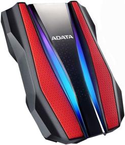 img 4 attached to 💦 AHD770G-1TU32G1-CRD ADATA HD770G 1TB RGB USB 3.2 IP68 Водонепроницаемый Ударопрочный Пылезащитный Внешний Портативный Жесткий Диск в красном цвете