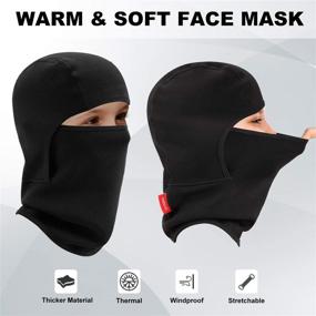 img 3 attached to 🧣 Vorshape Windproof Balaclava: Warmer Weather Boys' Accessories for Cold Weather