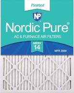 🌬️ nordic pure 20x30x1 merv 14 прошитый фильтр для печи логотип