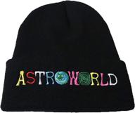 fwjsky astroworld embroidered stretchy skullies outdoor recreation in climbing logo