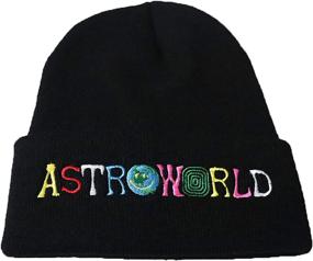 img 1 attached to Fwjsky Astroworld Embroidered Stretchy Skullies Outdoor Recreation in Climbing