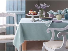 img 2 attached to Elevate Your Table Setting 🍽️ with Lenox French Perle Oblong Tablecloth