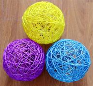 usfeel 10pcs handmade wicker rattan balls: decorative crafts for garden, wedding, and parties - vase fillers, rabbit & bird toys logo