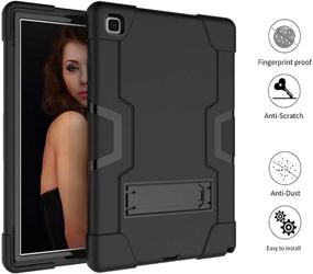 img 3 attached to Rugged Bingcok Case for Galaxy Tab A7 10.4 2020: Heavy Duty Shockproof Protection Cover-SM-T500/T505/T507 (5-Black)