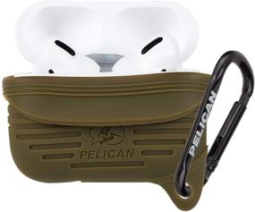 img 3 attached to 🛡️ Чехол AirPods Pro Case-Mate Pelican - серия защиты: водонепроницаемый, оливково-зеленый, защита от военного падения