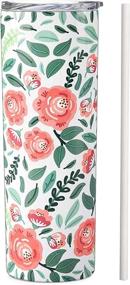 img 4 attached to 🌸 Stay Stylish and Fresh with SassyCups Floral Tumbler: Insulated Stainless Wonder