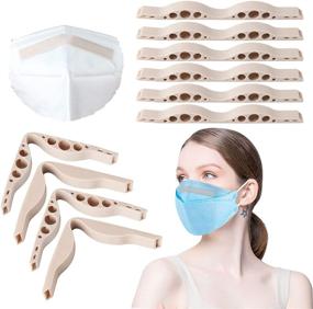 img 4 attached to 10PCS Silicone Face Shield Nose Bridge for Homemade Sewing Crafts: Prevent Fogged Eye Glasses, Ensure Comfortable Breathing