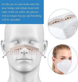 img 3 attached to 10PCS Silicone Face Shield Nose Bridge for Homemade Sewing Crafts: Prevent Fogged Eye Glasses, Ensure Comfortable Breathing