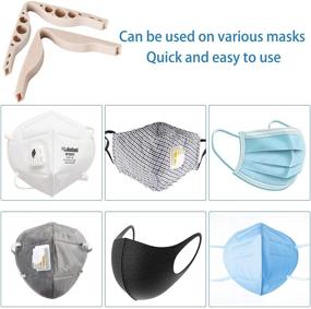 img 1 attached to 10PCS Silicone Face Shield Nose Bridge for Homemade Sewing Crafts: Prevent Fogged Eye Glasses, Ensure Comfortable Breathing