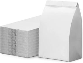 img 4 attached to 🛍️ Durable Kraft Paper Bags - Pack of 500 (5lb, White) for Paper Lunch & Grocery Storage