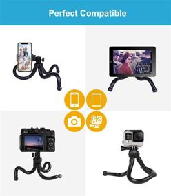 img 1 attached to Flexible Phone Tripod with Bluetooth Remote for iPhone 12/11/X/Xs, Samsung S20/S10, Android DSLR Camera