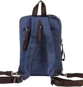 img 2 attached to Canvas Backpacks Packback Daypack 181002 Brown Backpacks for Casual Daypacks