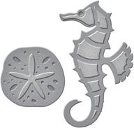 🐚 seo-optimized spellbinders s1-015 die d-lites seahorse and sand dollar etched/wafer thin dies logo