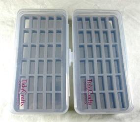 img 1 attached to Tidy Craft Bobbin Box Organizers - Convenient Storage Solution for Sewing and Quilting - Set of Two Durable Cases with Snap Tight Lids - Holds M Style Bobbins