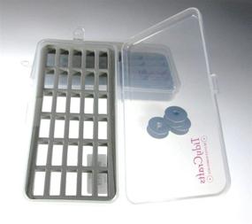 img 3 attached to Tidy Craft Bobbin Box Organizers - Convenient Storage Solution for Sewing and Quilting - Set of Two Durable Cases with Snap Tight Lids - Holds M Style Bobbins