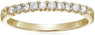 vir jewels 0.25 cttw diamond wedding band in 14k yellow gold with 10 prong set round stones logo