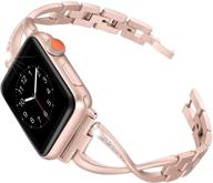 браслеты для часов secbolt из нержавеющей стали для apple watch 38mm 40mm 42mm 44mm - совместимы с iwatch se series 6/5/4/3/2/1, женский элегантный ремешок - аксессуары для стильного образа логотип