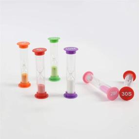 img 1 attached to Colorful Hourglass Timers Combo Pack - 3 Otters, 8PCS Sand Timers for Enhanced Time Management