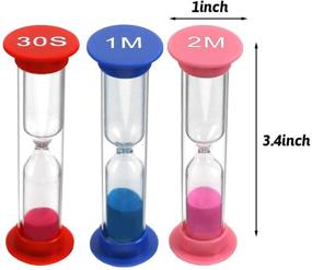 img 3 attached to Colorful Hourglass Timers Combo Pack - 3 Otters, 8PCS Sand Timers for Enhanced Time Management