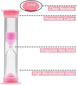 img 2 attached to Colorful Hourglass Timers Combo Pack - 3 Otters, 8PCS Sand Timers for Enhanced Time Management