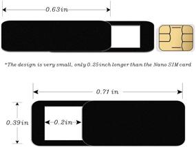 img 1 attached to 🔒 Комплект максимальной защиты конфиденциальности: MacBook, iPhone 11 и наклейки для камеры ноутбука - Безопасность и защита (3 шт.)