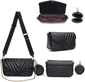 img 3 attached to 👜 Women's Small Quilted Crossbody Purses & Wallets for Stylish Handbag Enthusiasts