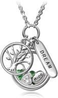 ninaqueen tree of life 925 sterling silver locket pendant: dream, hope, and love necklace - perfect wedding, christmas, birthday or anniversary gifts for wife, mom, daughter, and more logo