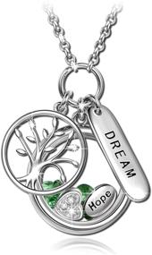 img 4 attached to NinaQueen Tree of Life 925 Sterling Silver Locket Pendant: Dream, Hope, and Love Necklace - Perfect Wedding, Christmas, Birthday or Anniversary Gifts for Wife, Mom, Daughter, and More