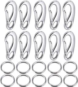 img 4 attached to Abimars Stainless Carabiner Keychain Tactical