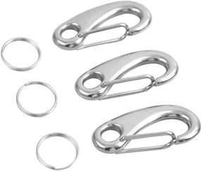 img 2 attached to Abimars Stainless Carabiner Keychain Tactical