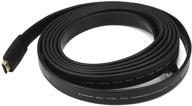 ๐ monoprice 104159 commercial high-speed hdmi cable, 4k@24hz, 10.2gbps, 24awg, cl2, 10ft, black logo