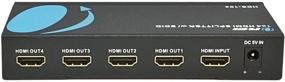 img 3 attached to 💻 OREI 4K HDMI Splitter 1x4 - Ultra HD @ 30 Hz 1 Input 4 Output, Ver. 1.4 HDCP, Power HDMI, 3D & Full HD 1080P Support for Xbox, PS4, PS3, Fire Stick, Blu Ray, Apple TV, HDTV - Adapter Included