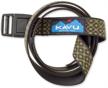 kavu burly nylon adjustable waist women's accessories for belts logo