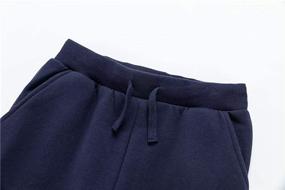 img 2 attached to 🩳 Comfortable & Stylish: UNACOO Fleece Sweatpants for Boys – Perfect Casual & Active Clothing!