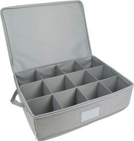 img 4 attached to Versatile 12 Cup China Storage - Ideal for Coffee Mugs, Tea Cups, or Bulbs