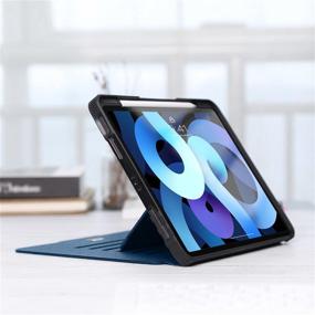 img 2 attached to 📱 ZtotopCases New iPad Air 4 Case 10.9 inch 2020: Full Body Protection, 6 Magnetic Stand, Pencil Holder, Auto Wake/Sleep, Blue