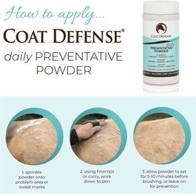 img 1 attached to 🐴 Coat Defense Equine Daily Preventative Powder - Effective and Safe Treatment for Sweet Itch, Skin Funk, Scratches, and Rain Rot - 8 oz Dry Shampoo Formula with All-Natural Ingredients