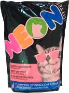 🐱 neon pink clumping silica gel cat litter - 4 lb, easy-clean formula logo