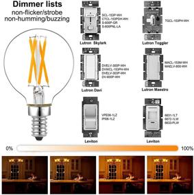 img 2 attached to Dimmable G16 5 Candelabra Edison 2700K