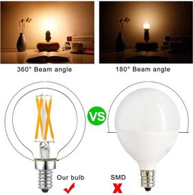 img 3 attached to Dimmable G16 5 Candelabra Edison 2700K