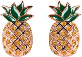 img 4 attached to 🍍 Hypoallergenic Stainless Steel Pineapple Jewelry for Housewarming, Graduation, and Girls